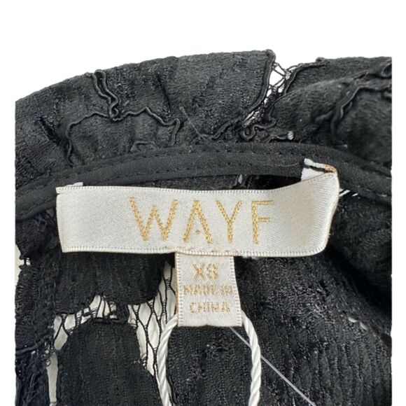 WAYF Erika Puff-Sleeve Lace Top,‎ Size XSMALL - Picture 14 of 15